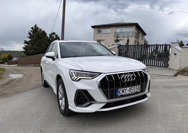 Audi Q3 cena 143000 przebieg: 18542, rok produkcji 2021 z Myślenice małe 781